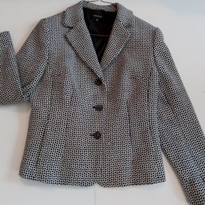 Jones Wear Blazer 14 Black/White Lined OBO